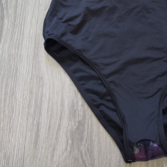 NWT Catherine Malandrino Deep V with Strappy Very Low Back One Piece Swimsuit - Picture 14 of 16